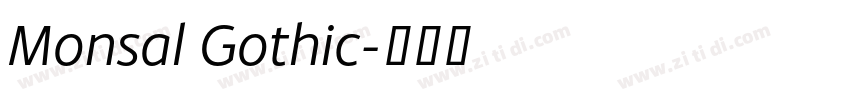 Monsal Gothic字体转换